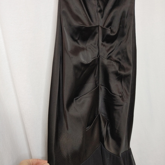 Cache‎ Vintage Strapless Mermaid Dress Stretch Fitted Crystal Embellishments 2 - Picture 2 of 16